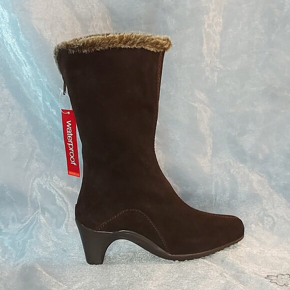 Waterproof Leather Boots by AEROSOLES Size 7.5 New - Picture 2 of 13